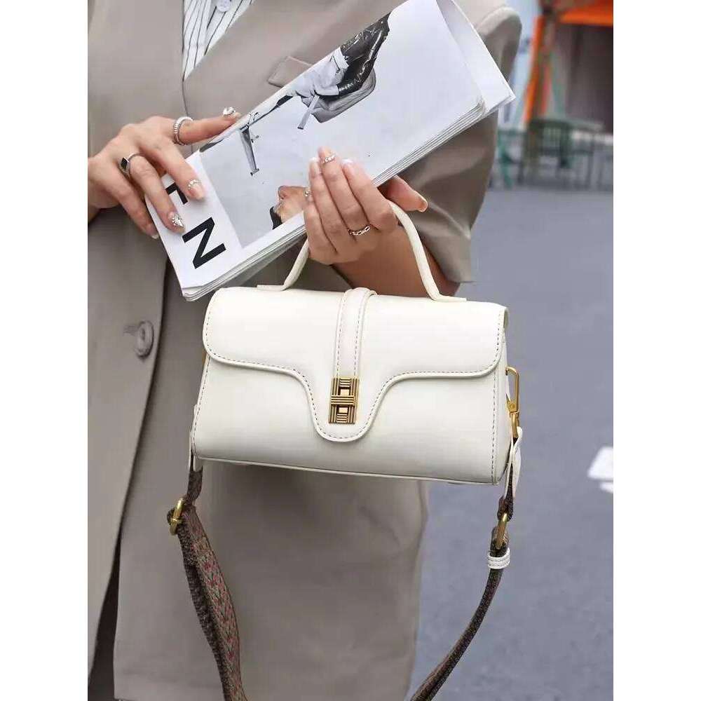 Genuine Leather Bag Women New Retro Design Tote Handbag Solid Color Office Ladies Hasp Single Crossbody Bags Fashion Satchels