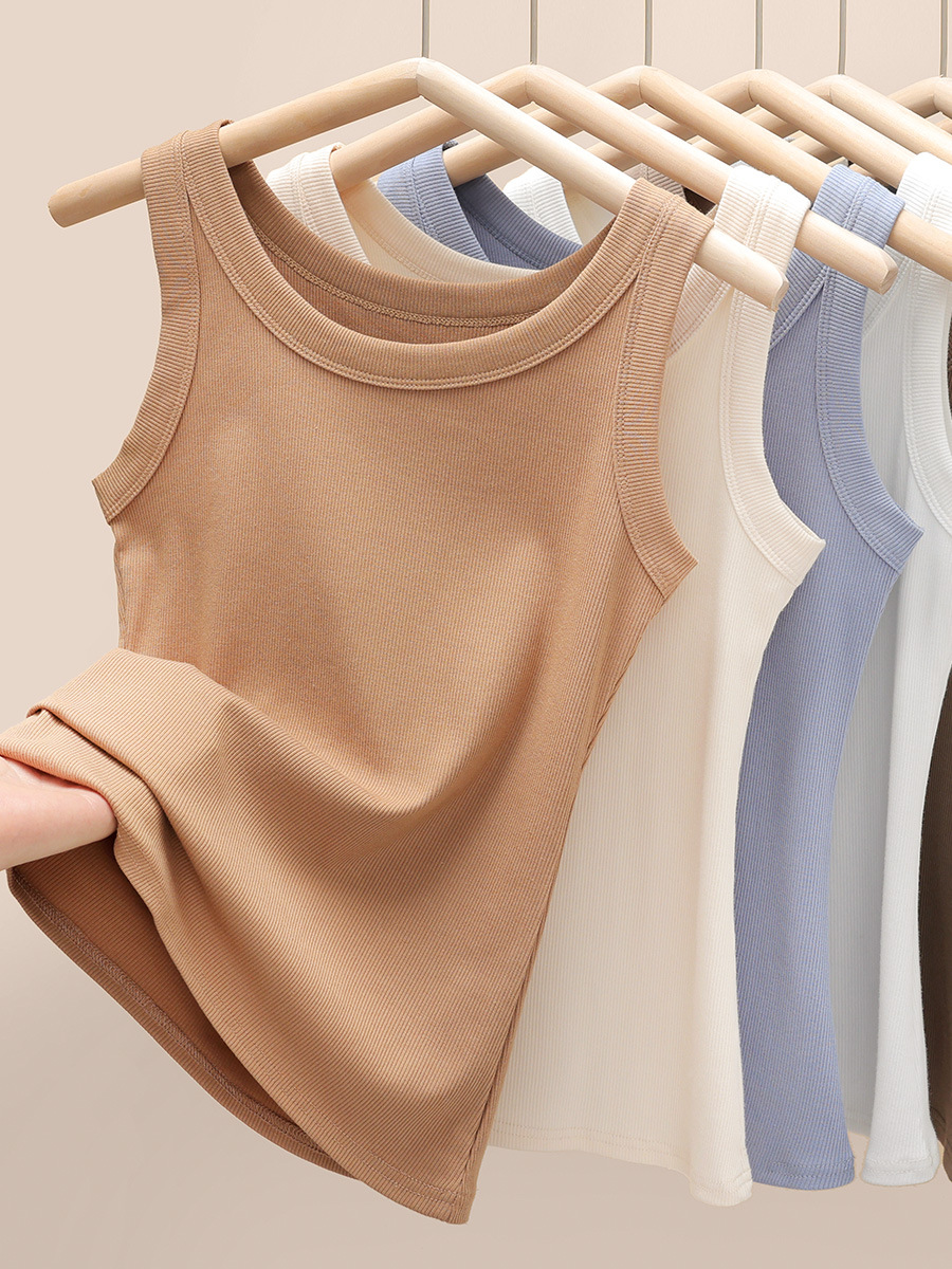 Sleeveless Cropped Tank Tops for Women, Racerback Ribbed Tank Top, Women Slim Knit Basic Tops Going Out Tops Sleeveless Shirt