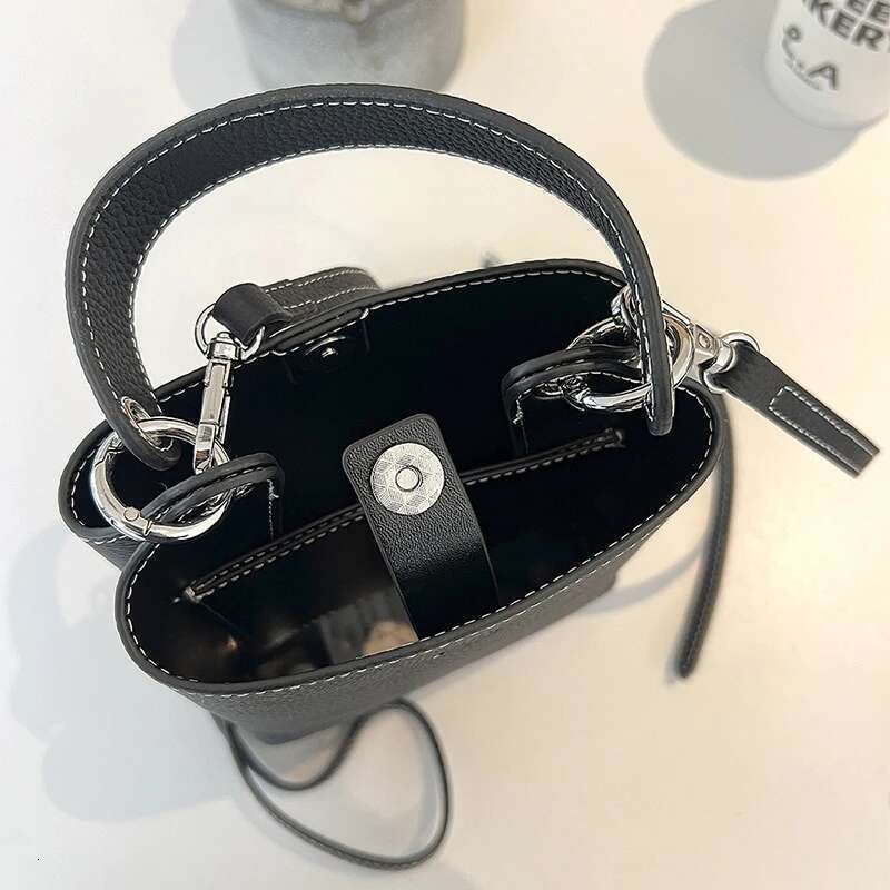 Cowhide Custom Name Crossbody Bag Fashion Spring Summer New Designer Handbags For Woman Large Capacity Party Bucket Bags