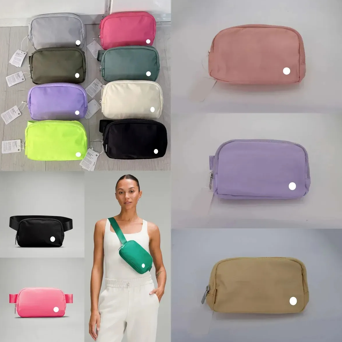 Fashionable Nylon Yoga New Belt Bag Bum bumbag Portable Fanny Pack for Men Women with Crossbody Strap waist everywhere classic belt bag handbag 0528