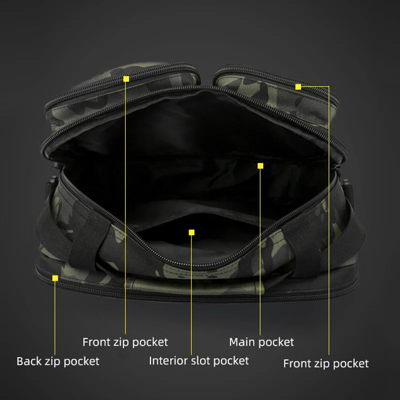 Trekking Tactical Handbags Shoulder Bag Camping for Man Hiking Travel Climbing Fishing Sling Crossbody Outdoor Weekend Molle Bag 250522