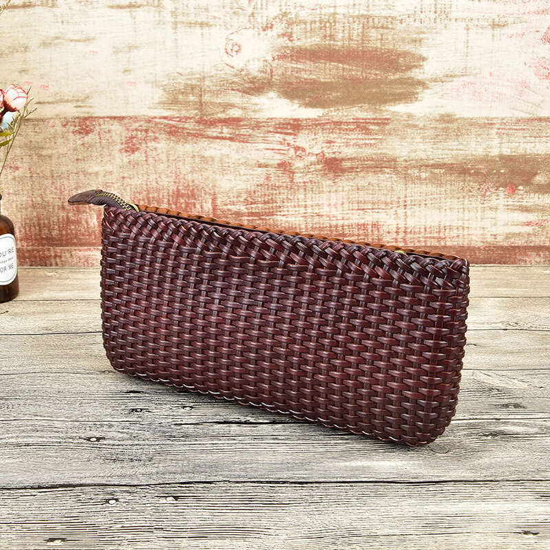 Tote Bag Summer New Genuine Leather Woven Crossbody Fashion Large Handbag Women S Clutch Bag Shoulder Bag Braided Handbag