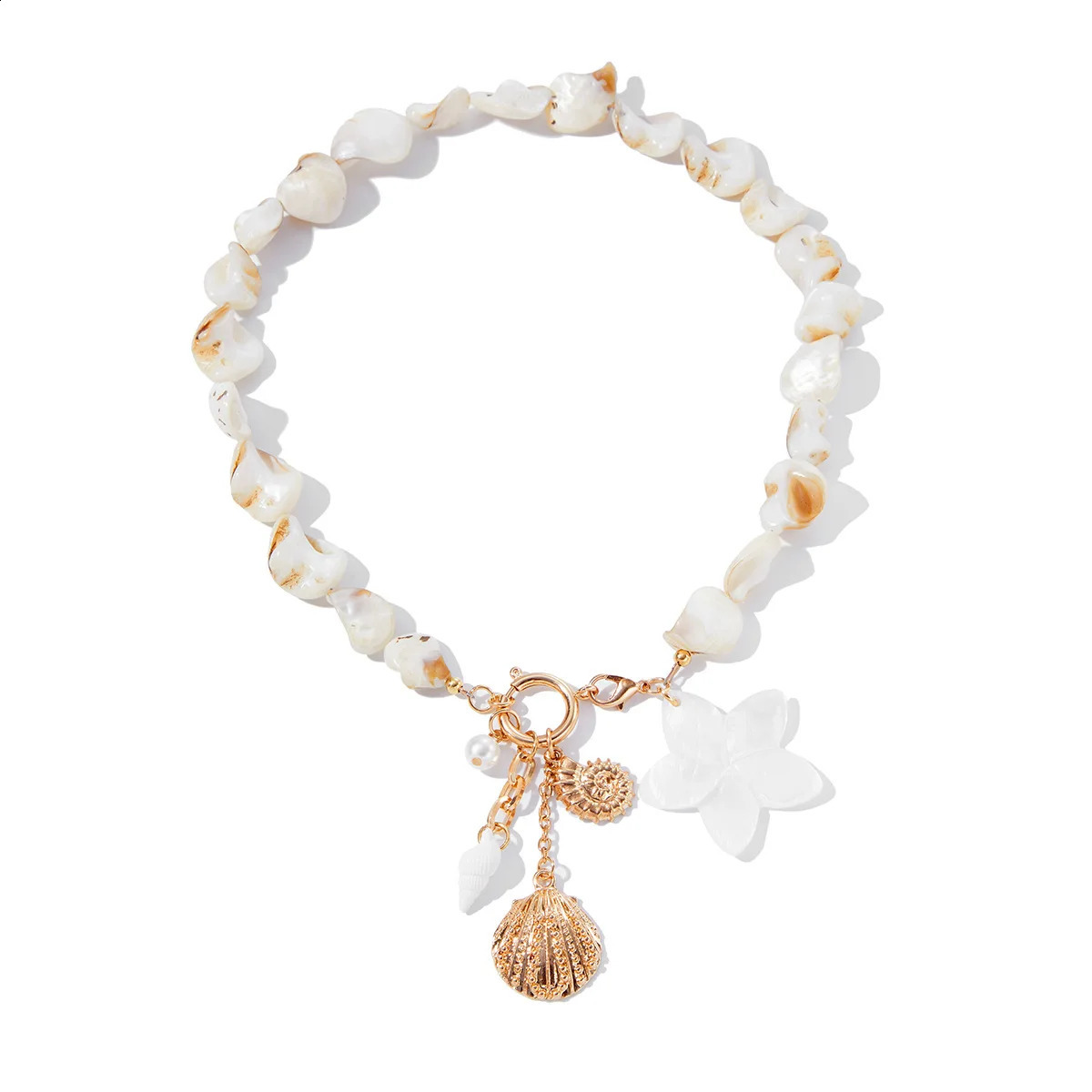 Y2K Trend Wedding Party Jewelry Shell Sheet Choker Necklace For Women Beach Vacation Conch Starfish Pendant Necklaces X0322 250519