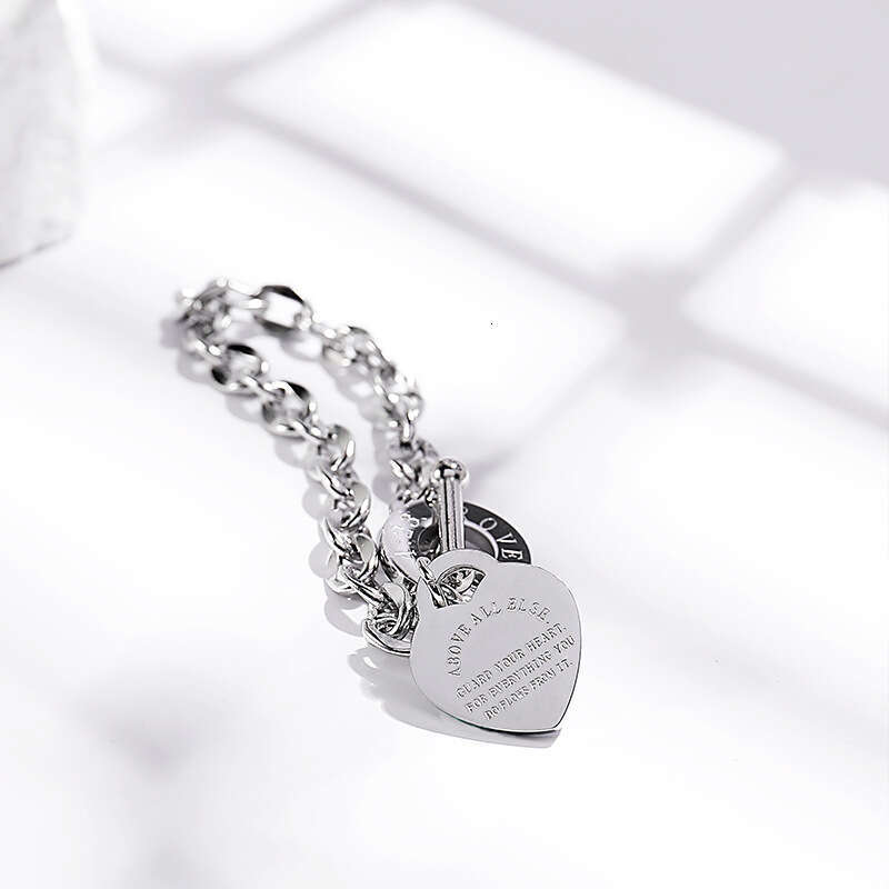 Heart Bracelets Necklaces Designer for Women Silver Chain Classic Heart Set Gold Party Gift Wholesale and Retail 316L Stainless Steel Jewelry
