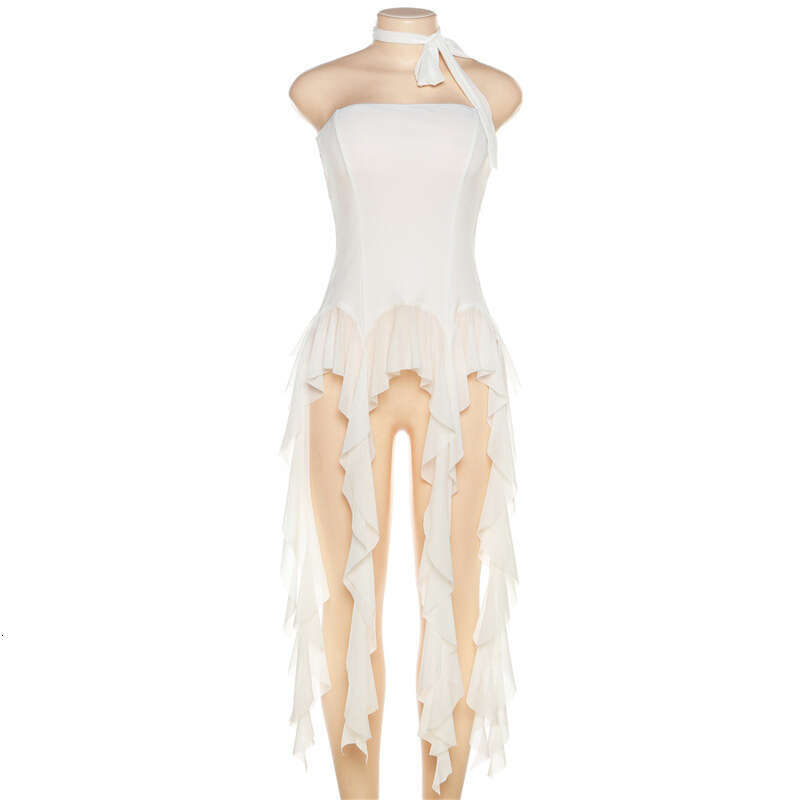Summer Fashion Women's New Off-Shoulder Slim Tassel Tube Top Solid Color Versatile Camisole B5
