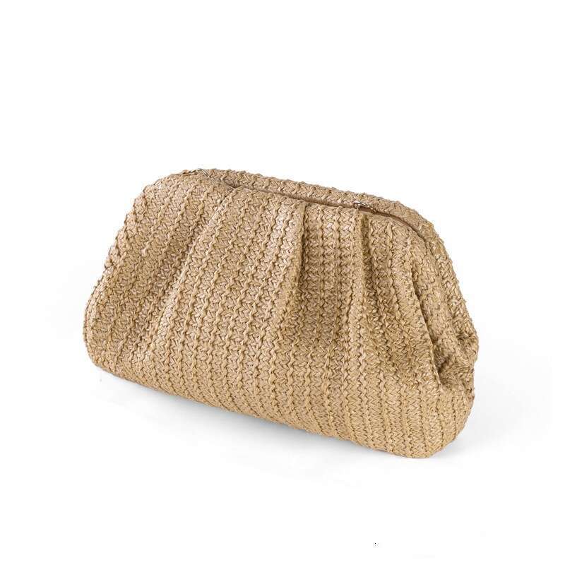 2025 Summer New Crossbody Straw Vacation Style Evening Clutch Women's Bag