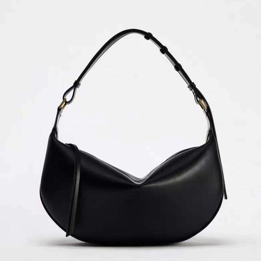 Women's Bags Designer Fashion Soft PU Leather Shoulder Half Moon Tote Bag Designer Handbags And Purses High Quality Canvas Bags Hobos