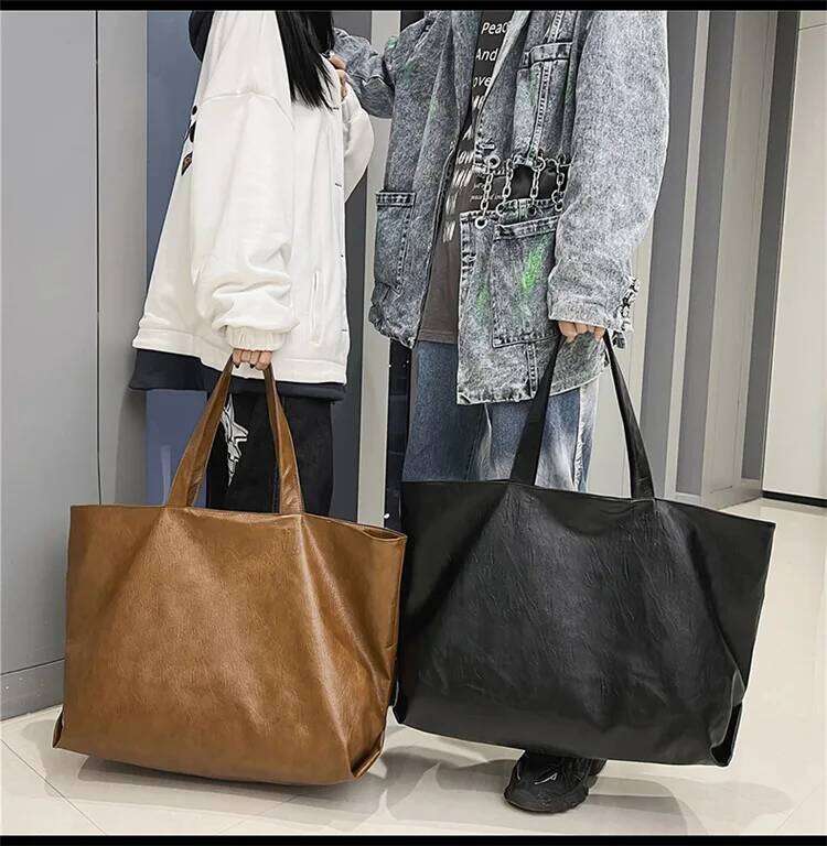 Extra Big Capacity Leather tote Brown Black Commutting Large for Fashion women bag Brand ladies hand bags