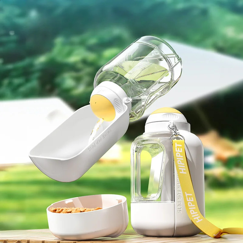 free shipping Cats dogs go out drinking feeding kettle Large capacity water and food integrated pet supplies 250528