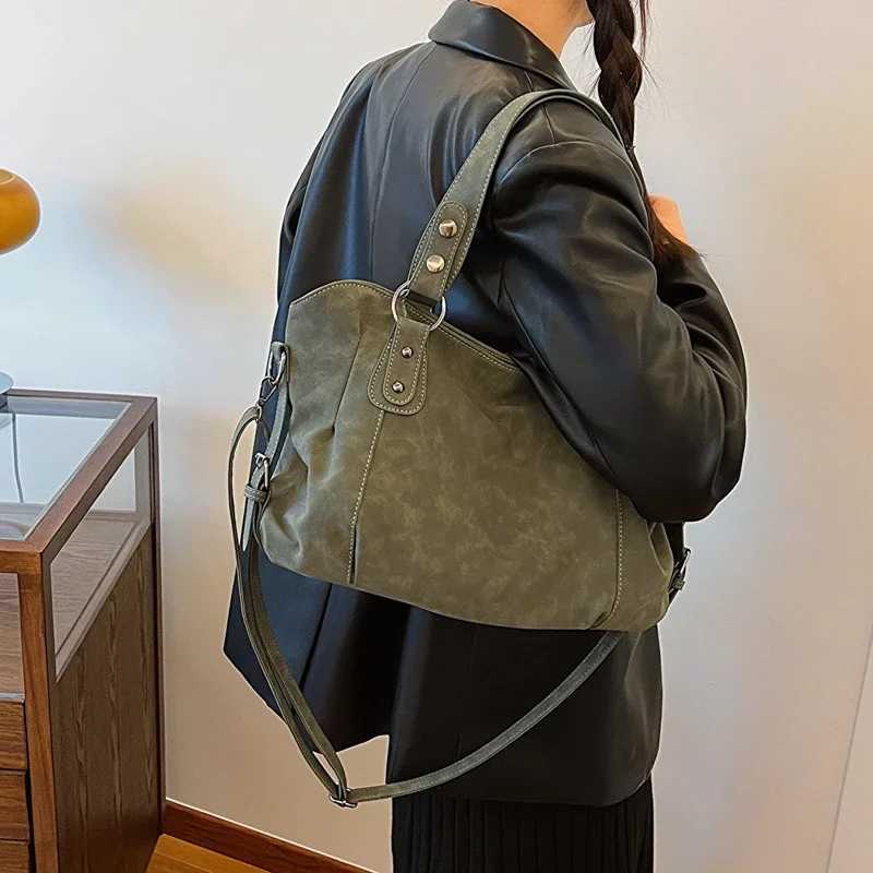 Retro Brown Nubuck Leather Messenger Bag For Women Big Travel Handbag Female Casual Simple Designer Shoulder Bag Sac A MainXJ2520528