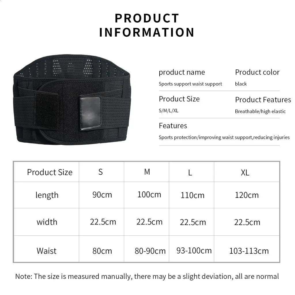1PC GOUNOD Double Full Back Lumbar Support Belt Waist Orthopedic Corset Spine Decompression Waist Trainer Back Pain Relief 250519