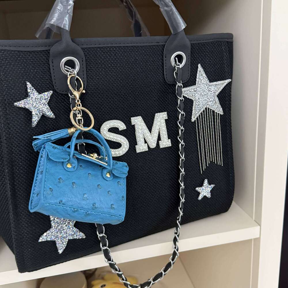 Black Swan Handbag, Personalized Chain Bag, Travel Bag Customized Name Birthday Gift Wedding Party Decoration