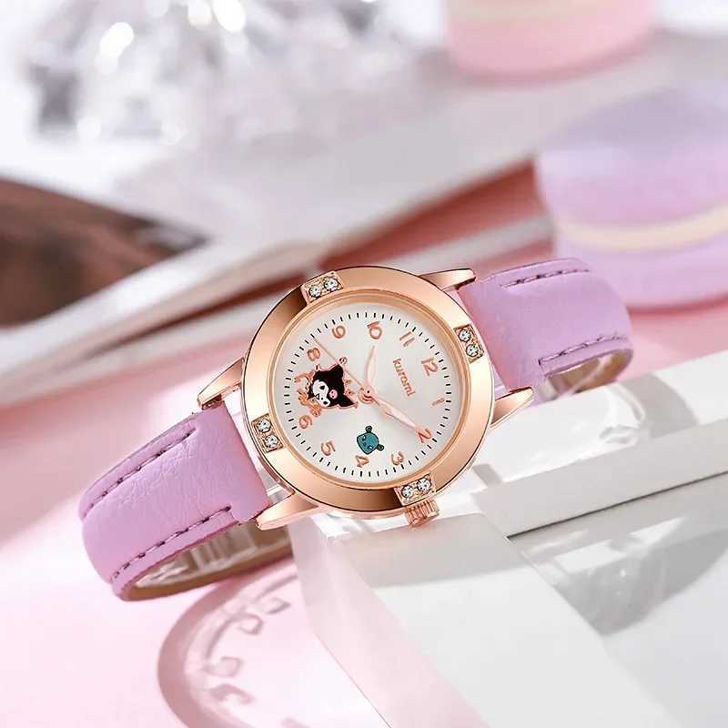 Sanrio Sanrio Hello Kitty Watch Kawaii Kuromi Cinnamoroll Quartz Casual Fashion Melody WristWatch Women Kid Girl Children Birthday Gift XJ250529
