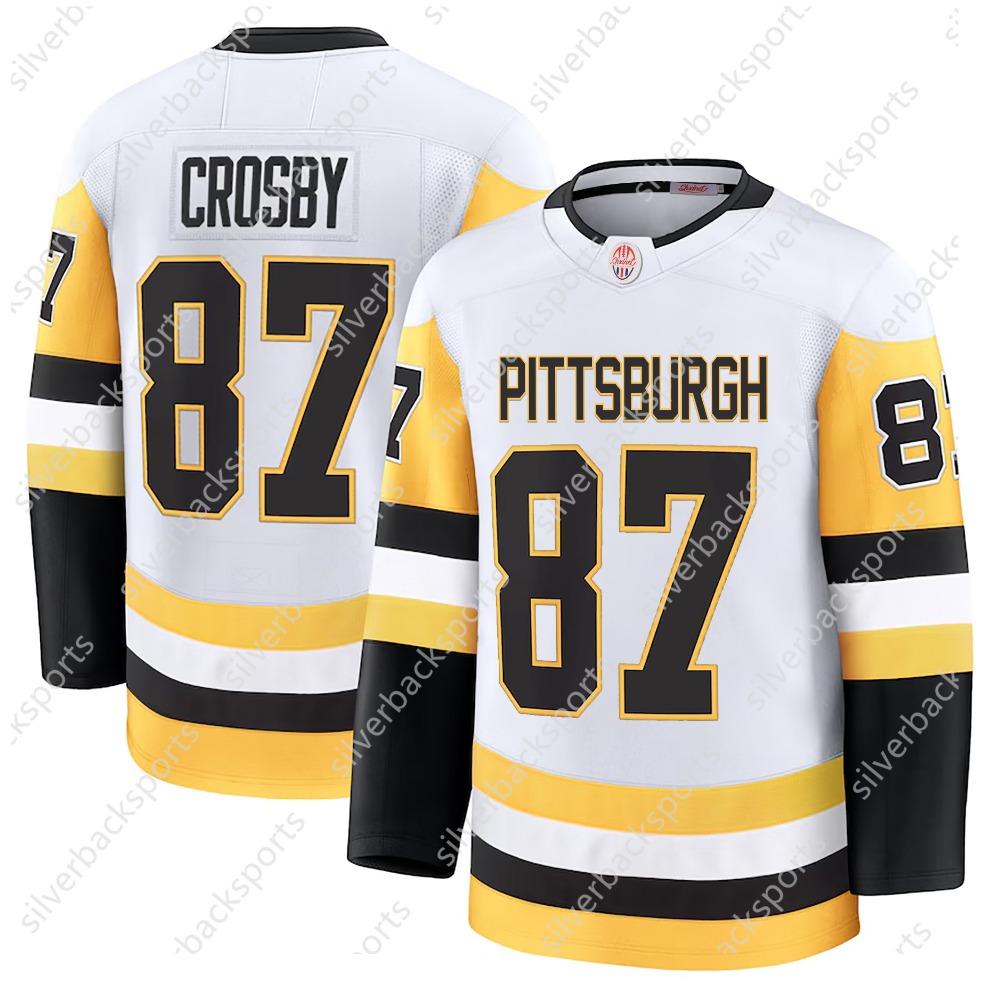 66 LEMIEUX 87 CROSBY Hockey Jerseys Stitched Personalized Name Number comfortable and breathable Jersey
