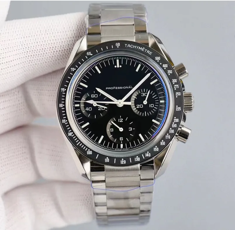 Sea Omaag Professional Wrist Watches for Men speed master Mens Watches All Dial Work Top Luxury Commander James Bond 007 Dial Limited Edition Wristwatches