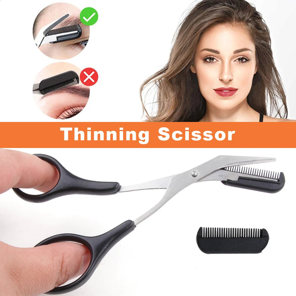 811Pcs Professional Eyebrow Trimmer Set Scissors Tweezers Scraping Comb Clip Forceps Cosmetic Eyebrows Makeup Tools 250516