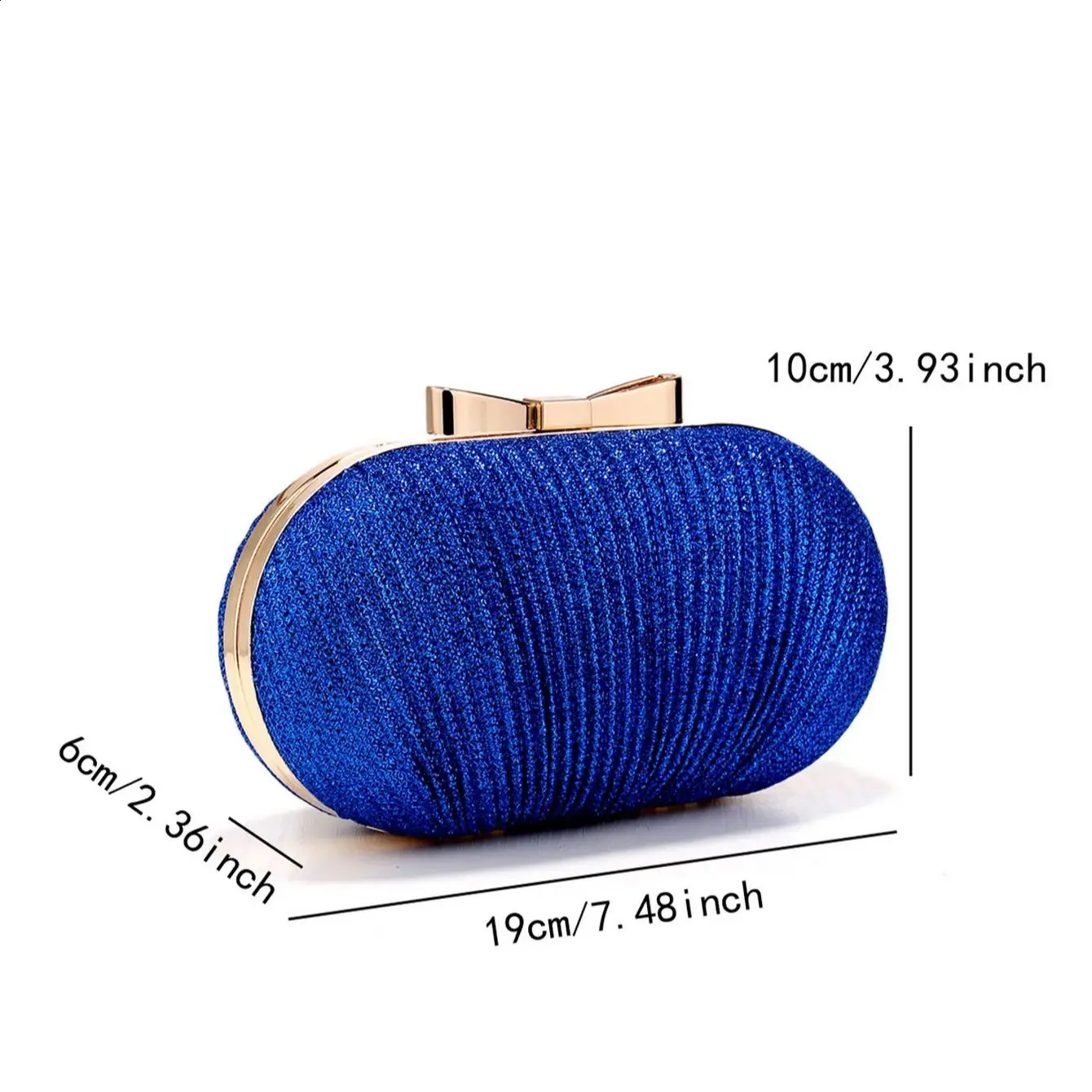 Fashion Women Clutch Bags Ruched Casual Lady Evening Golden Metal Chain Handbags Bling Sequined Banquet Dinner Prom Holder 250528
