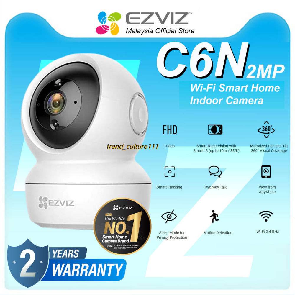 EZVIZ 2MP C6N 4MP Full HD Resolution Pan & Tilt Wireless Security / CCTV Camera