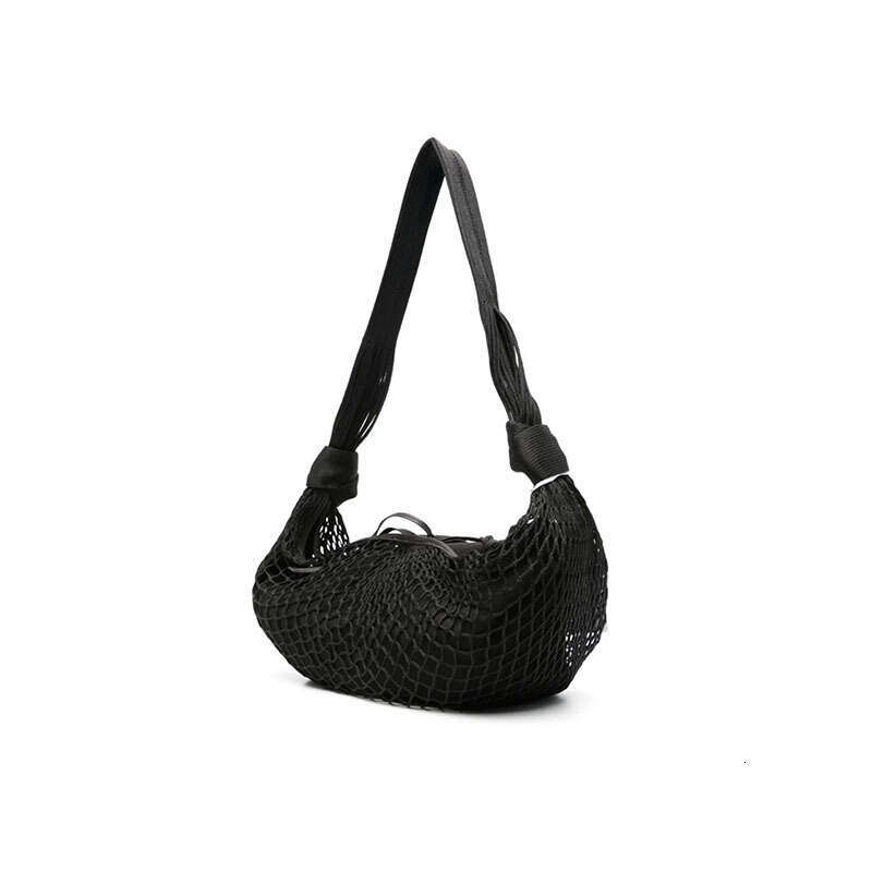 Tote Bag New Woven Horn Mesh Niche Design Single Shoulder Crossbody Women S Fashion Casual Handheld Fishnet Bag Shoulder Bag Braided Handbag