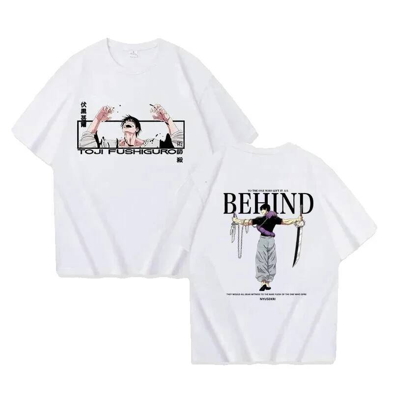 Anime Spell Return Battle Toji Fushiguro Print for Men and Women, Loose Casual Haruku T-Shirt, Streetwear, Short Sleeve T-Shirt