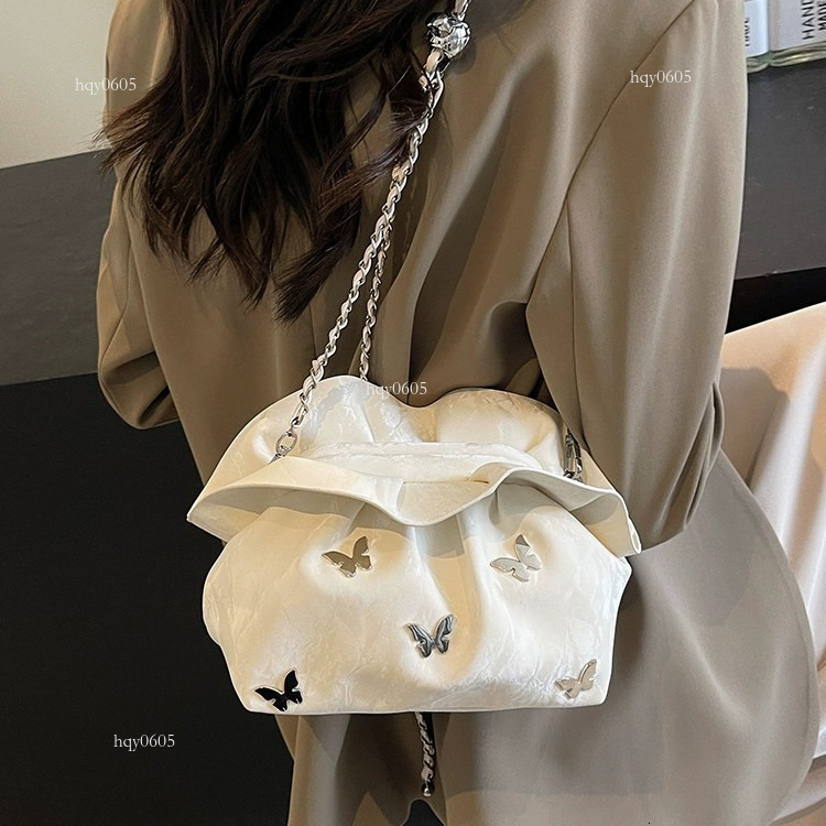 Top quality Brand High Quality New Style Free Delivery Designer Bag Crossbody for Women Korean Niche High-end Trendy Pleated Shoulder Fashionable Comm