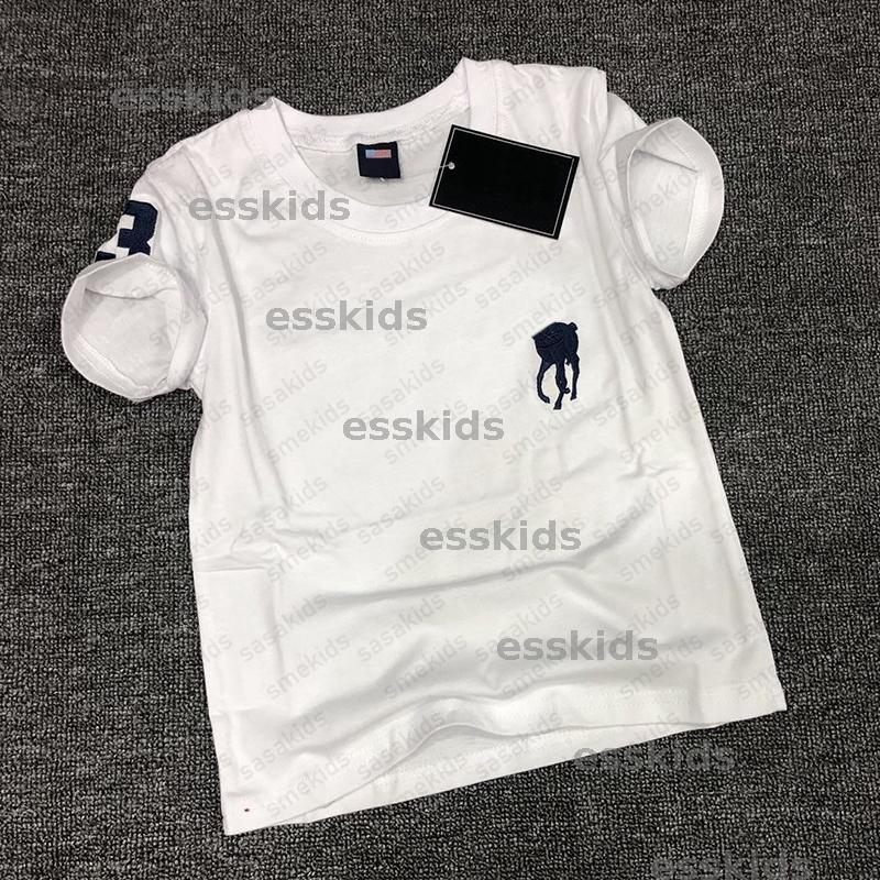 Summer pure cotton short sleeved T-shirt new boys casual round neck tshirt fashion childrens tops classic print kids clothes 90-160 CSD2505291 y250607