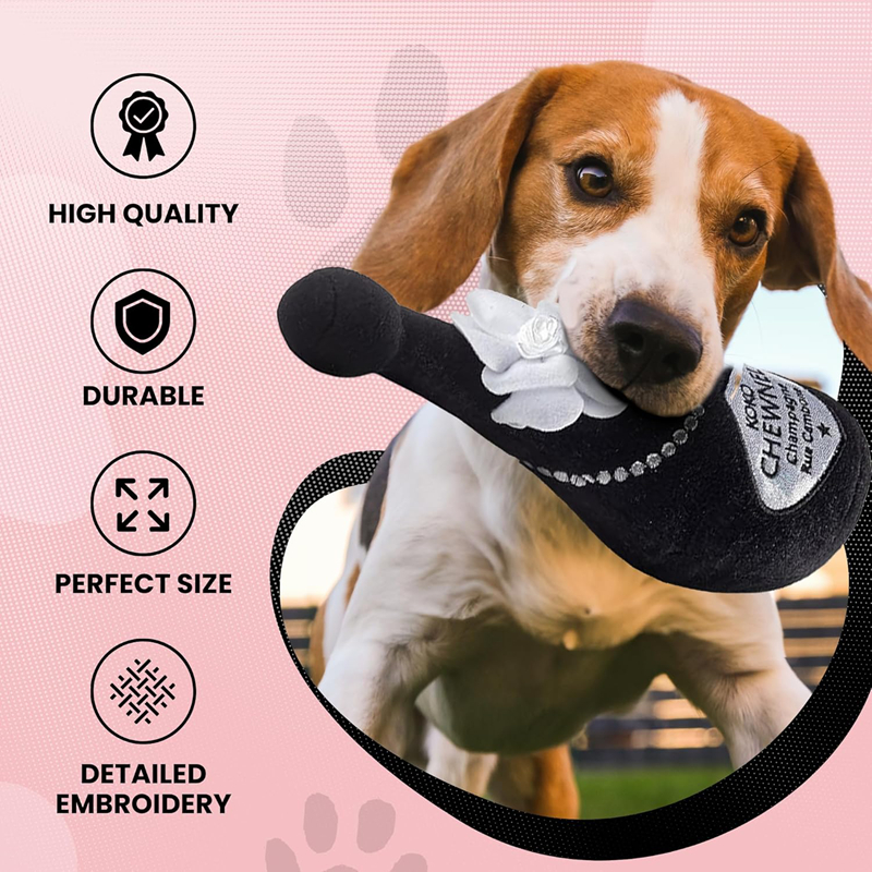 Luxury Dog Toys Designs Wine Bottle Collection Unique Squeaky Parody Plush Dog Toys Shaken, Not Stirred, Fashion Accessories, Dogs Christmas Gift H40