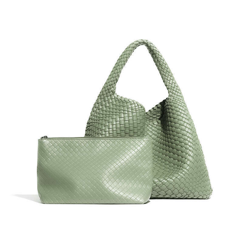 Tote Bag Handmade Woven Women S Large Capacity Shoulder Tote Fashion Versatile Japanese And Korean Style Underarm Bag Shoulder Bag Braided Handbag