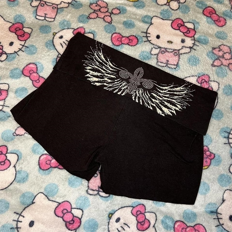 Y2k Pink Contrast Patchwork Low Waist Slim Sexy Cute Kawaii Summer beach holiday Booty Mini Shorts Womens Baddie Outfits 250528 XJ260206