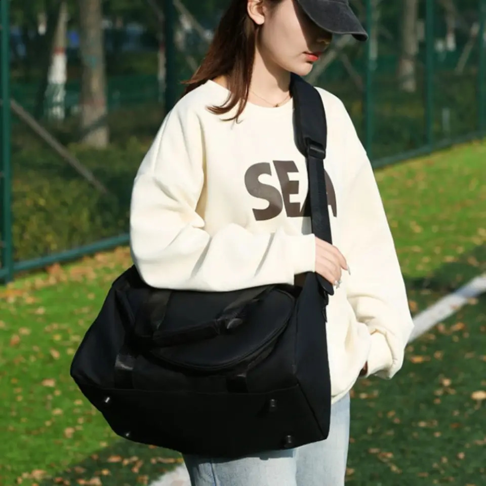 Large Capacity Tennis Racket Bag with Handle Multi-layer Tennis Shoulder Bag Adjustable Pure Color Sports Fitness Bag Women Men 250528
