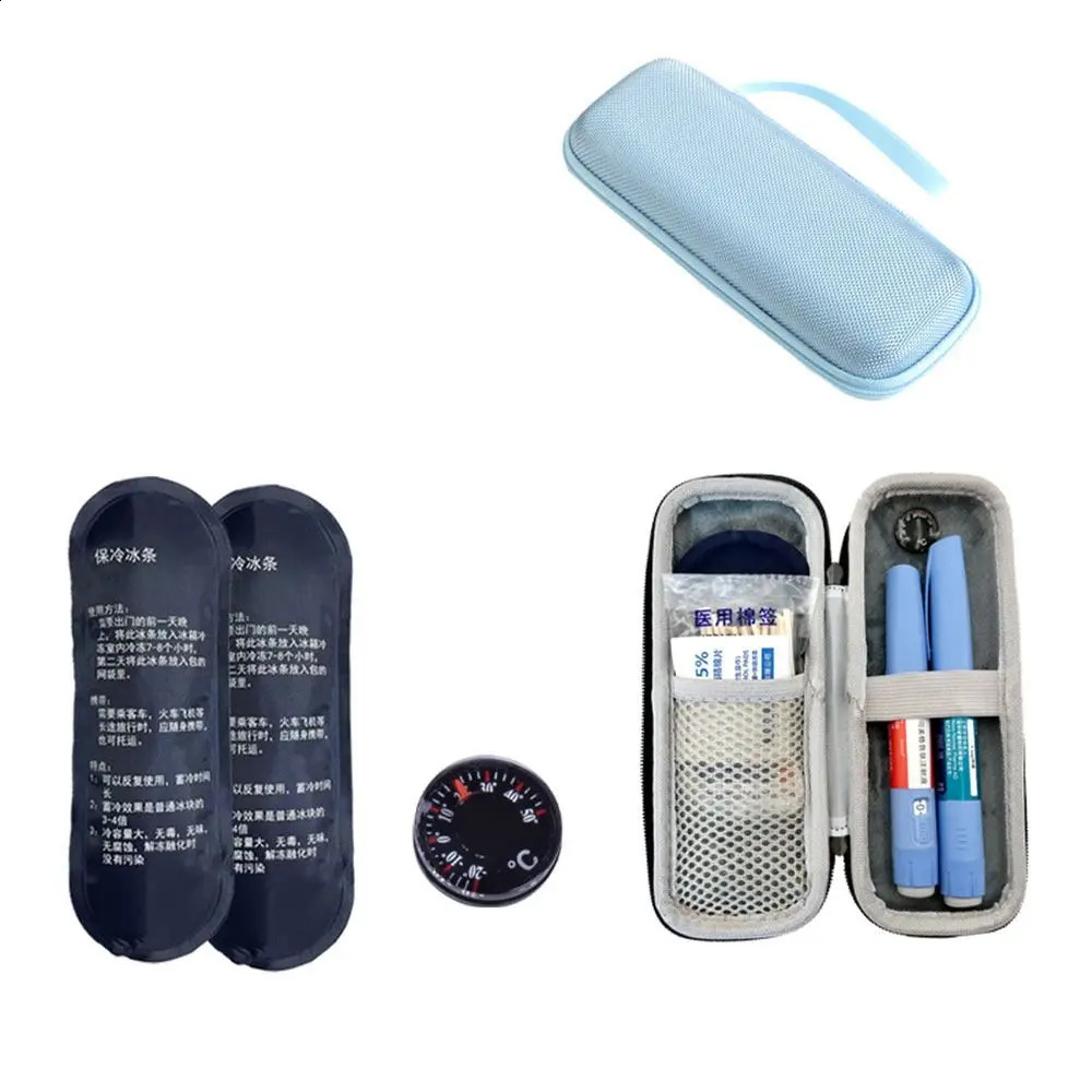 Waterproof Insulin Cooling Bag Portable EVA Thermal Insulated Cooler with Gel Pen for Diabetics 250528