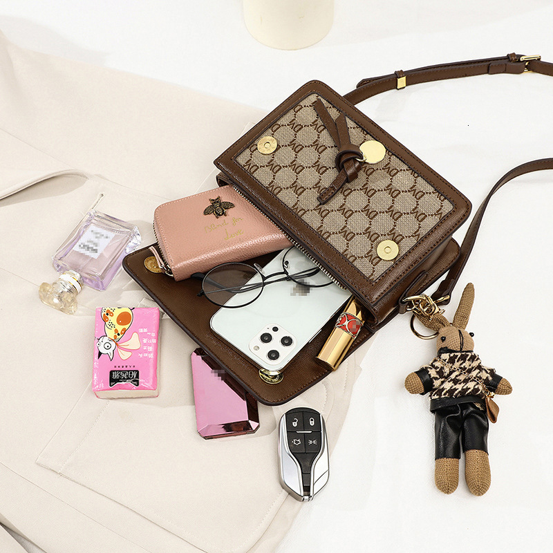 New Shoulder Bag, Women's Crossbody Bag, 2025 Small Square Bag, Fashionable High-end Luxury Bag, Multifunctional Designer Bag, Handbag