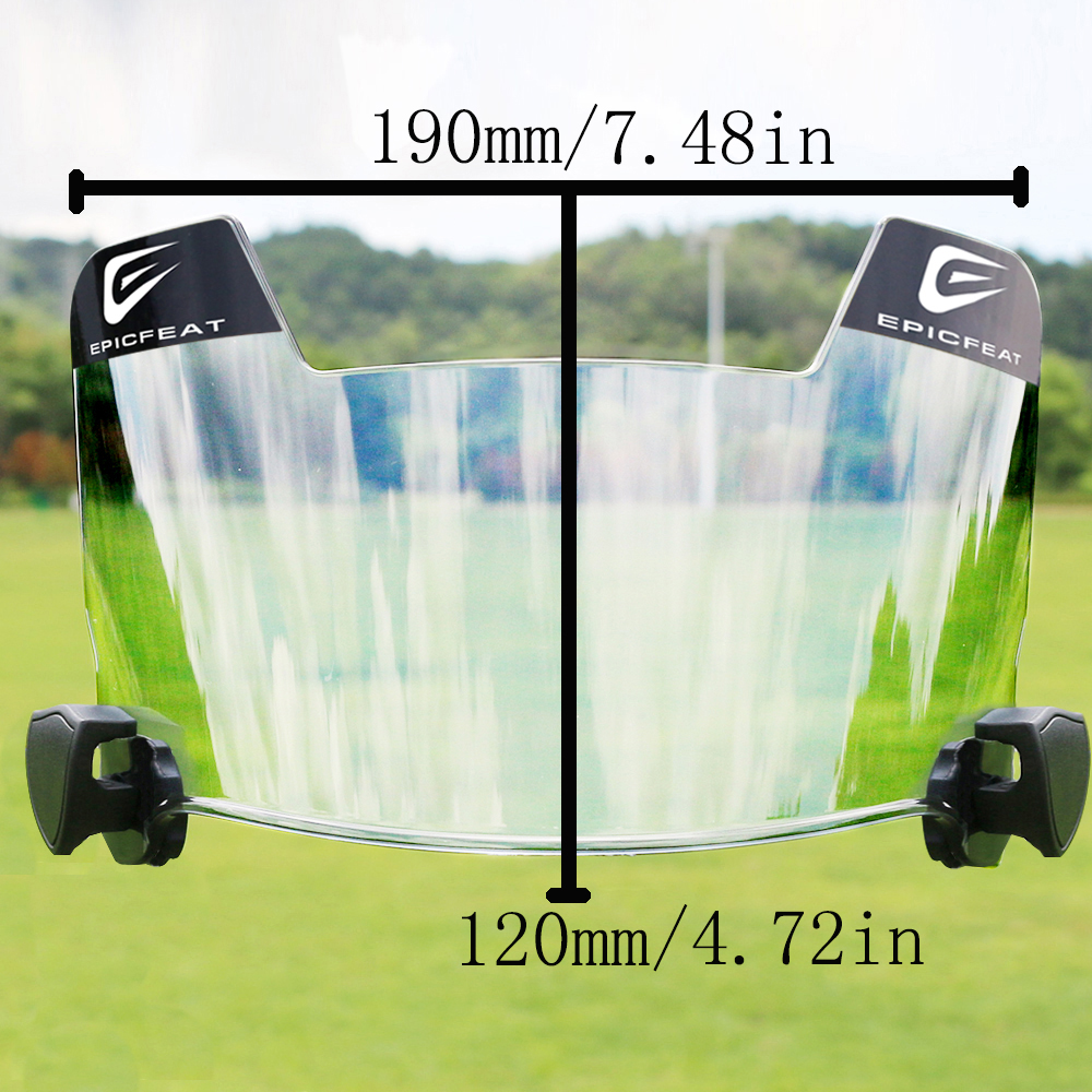 Football mask Transparent Sports Safety Gear - Universal Fit Football Visors Compatible with Various Models