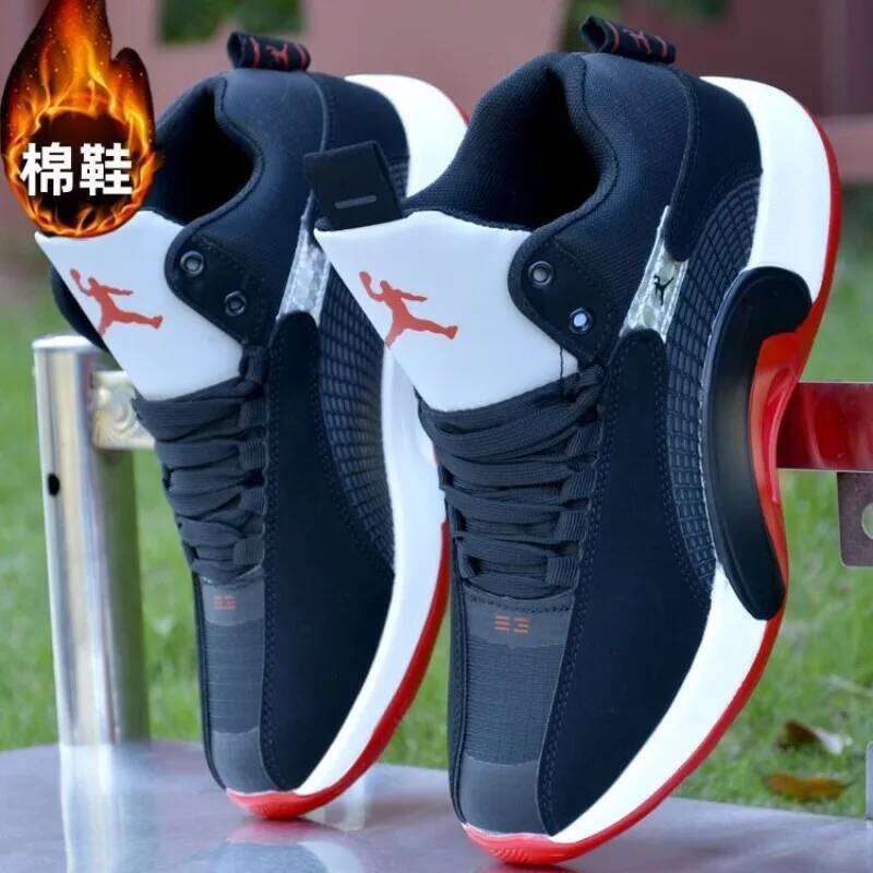 for Men Winter Outdoor Sports Youth Basketball Shoes Training Athletic Sneakers Mens Plush Sneaker
