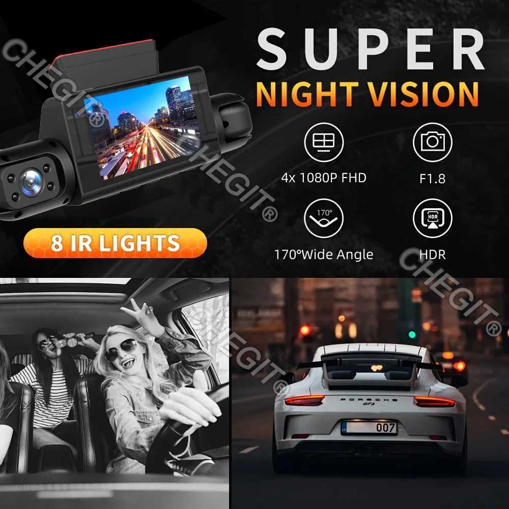 Car dvr New Car Camera 1080P Dash Cam auto Night Vision car recording camera Car dvr Front Rear View Camera accessory R250529