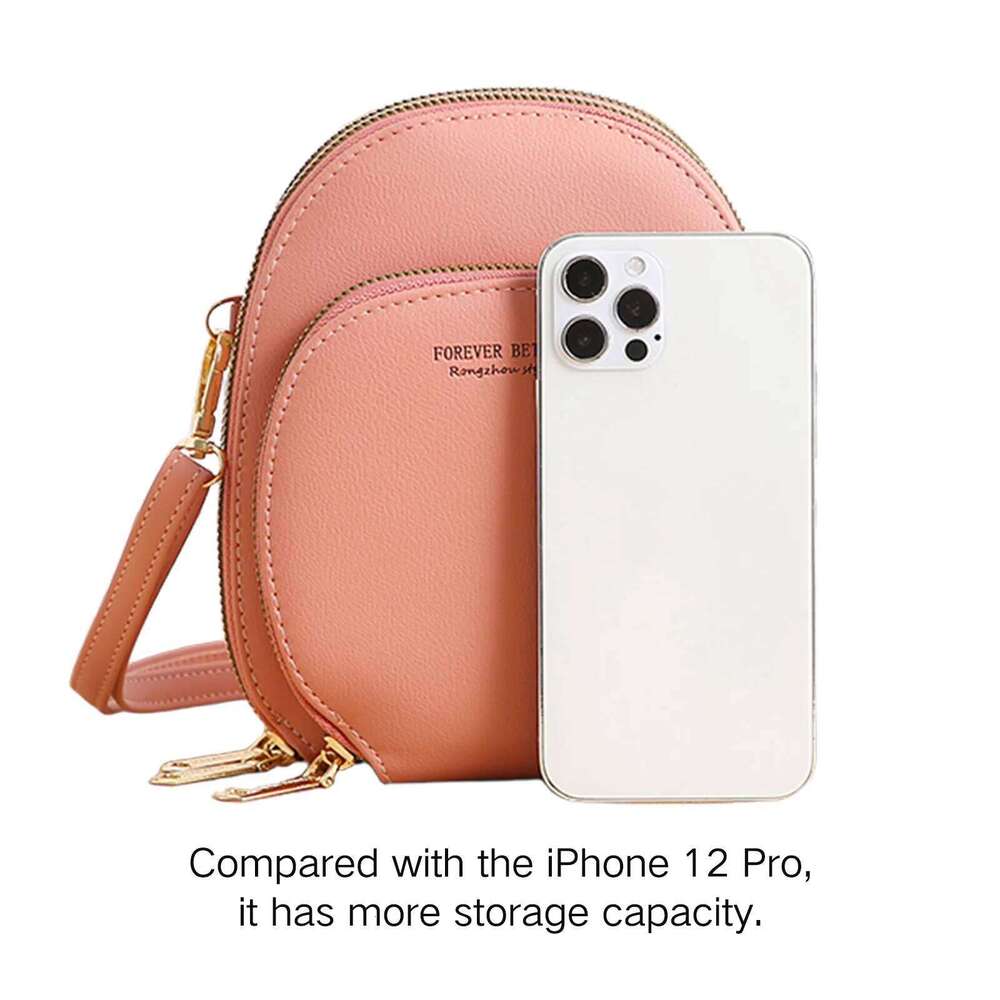 Women's Compact Crossbody Cell Phone With Credit Card Holder Mini Shoulder Wallet Fashion Small Bag