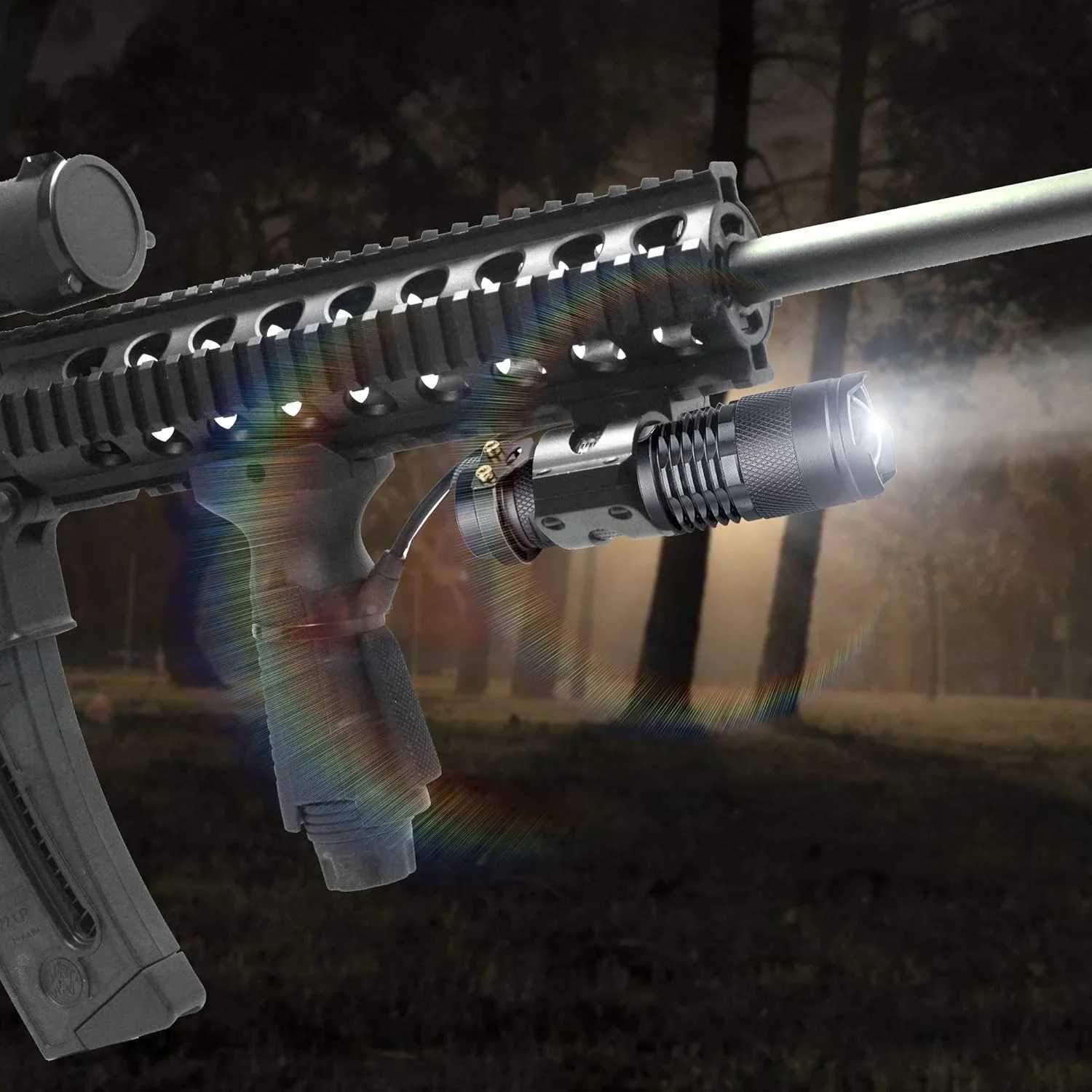 1-5 Waterproof Tactical Flashlights Portable LED Camping Lamps 3-Mode Handheld Powerful LED Torch Light Lanterns Self Defense XJ250529