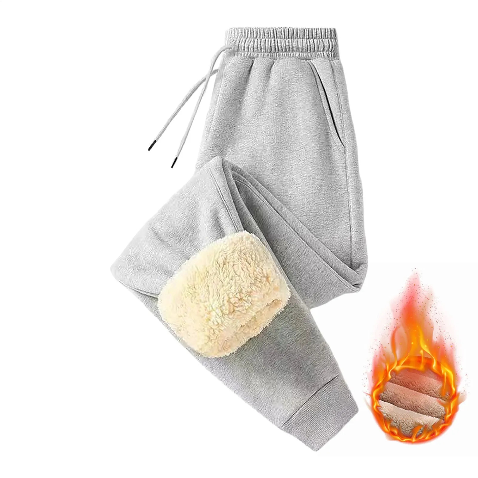 WomenS Fleece Lined Sweatpants Comfort Warm High Waisted Plus Size Pants Casual Work Camo Pantalones De Mujer 250529Z