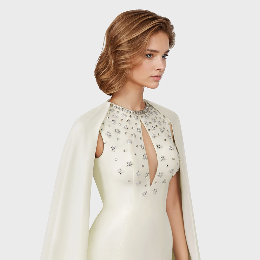 Modern Sweep Train Evening Dresses Sequins Beaded Crystal Prom Dresses Jewel All Size Runway Fashion.