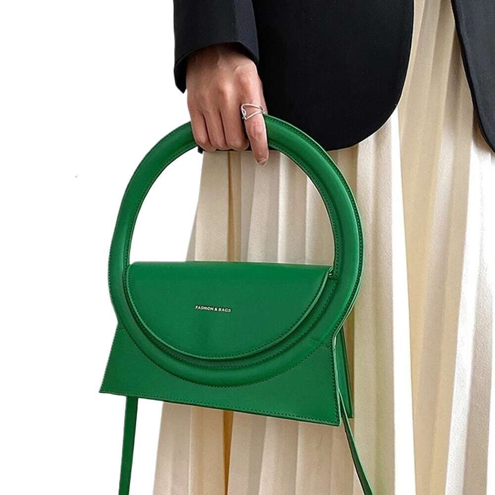 Designer Bag Women Round Ring Handbags Large Circle Design Tote Leather Shoulder Bag Female Fashion Crossbody Shopping Top Handle Bags