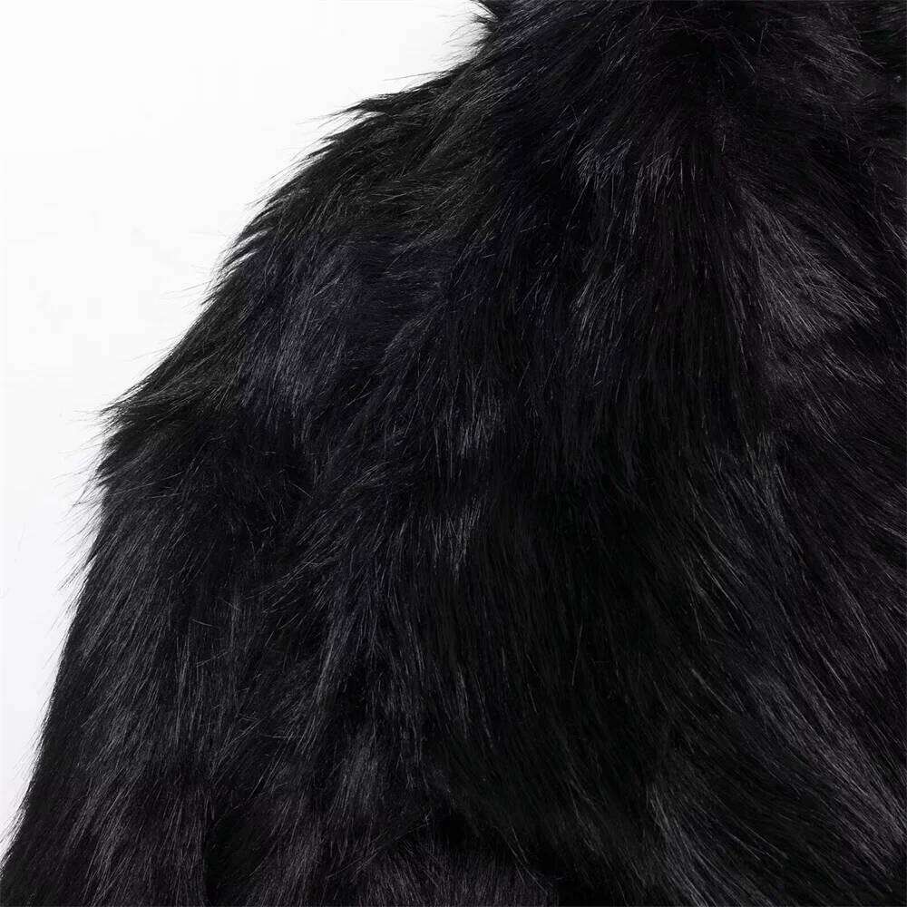 2024 autumn new women's clothing style fashionable and versatile casual faux fur effect short jacket