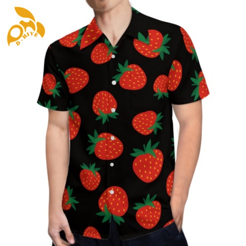 Free delivery, DIY top fashion designion customization of large-sized comfortable Hawaiian shirts for both men and women to wear outdoors.