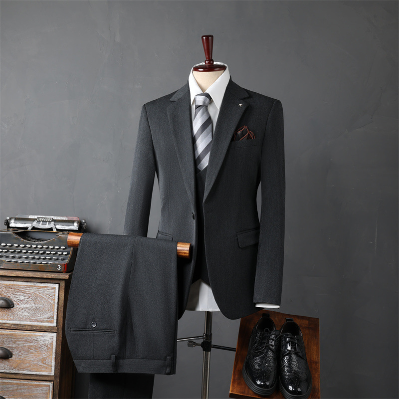 H710 Double-breasted suit for men, formal suit, British style, wedding groomsmen
