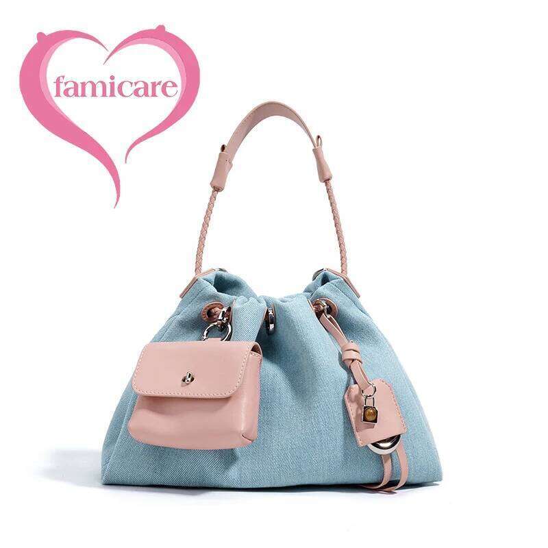 Fashion Women's Denim Handbag Minimalist Crossbody Messenger Lady Pouch Design Tote Shoulder Bag Spring Summer 2025 Collection