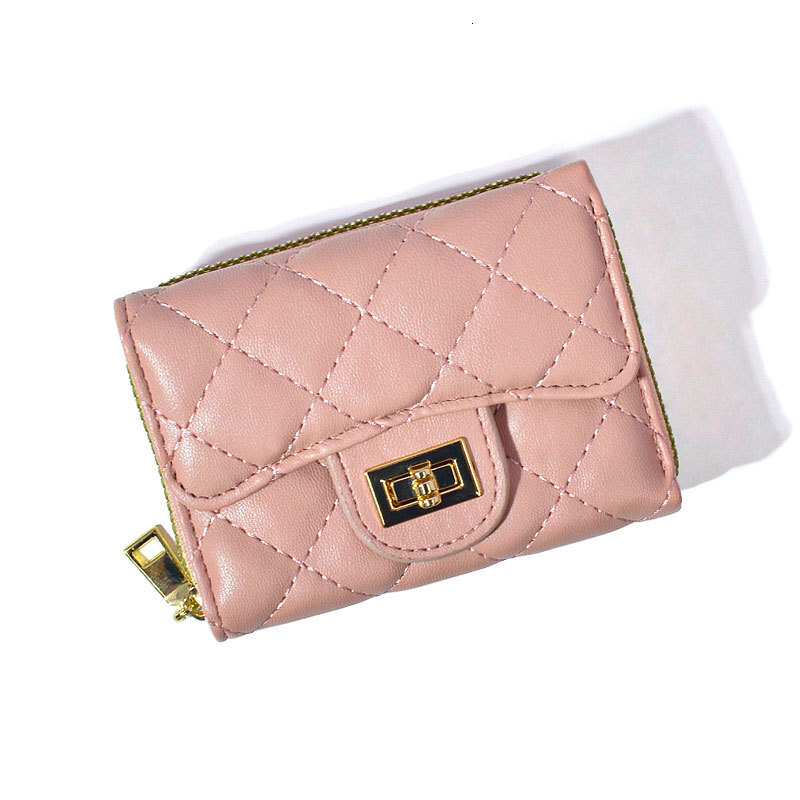 Fashion Wallet Free delivery Women Unisex Everyday Use Travel Vintage Leather Mini Snap Zipper Brown Card Holder Short Long