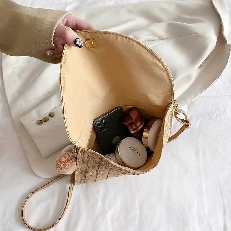 Casual Women Envelope Clutch Bags Lady Fashion Crossbody Bag Beach Straw Woven Messenger Shoulder Bag Women Travel Tote Purse XJ2520528