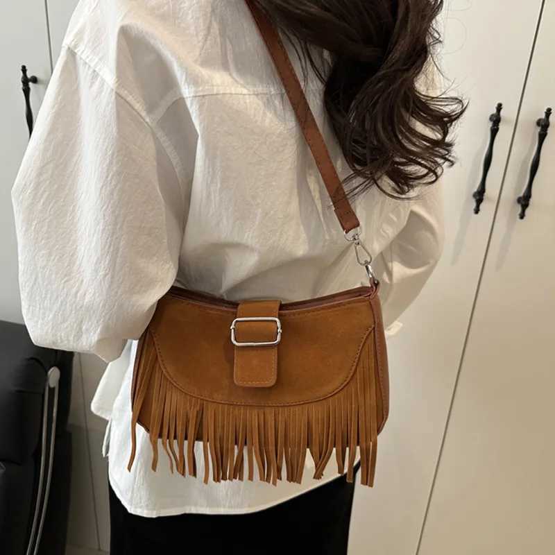 Vintage Tassel Crossbody Bags For Womens Gift Casual Adjustable Strap Fringe Shoulder Bag For Daily Use/Leisure Vacation XJ2520528