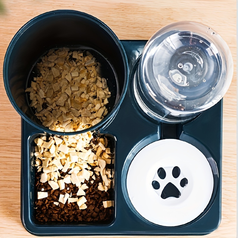 2in1 automatic pet feeder and water dispenser non slip base dual bowl design suitable for cats and small dogs