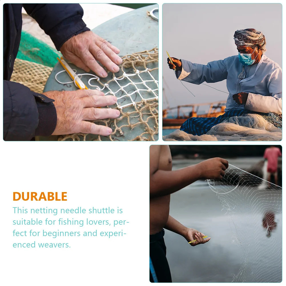 40pcs Durable Plastic Shuttle Netting Shuttles Fishing Tool Kit For Nets Lightweight Portable Fishing Accessories Net Sewing 250519