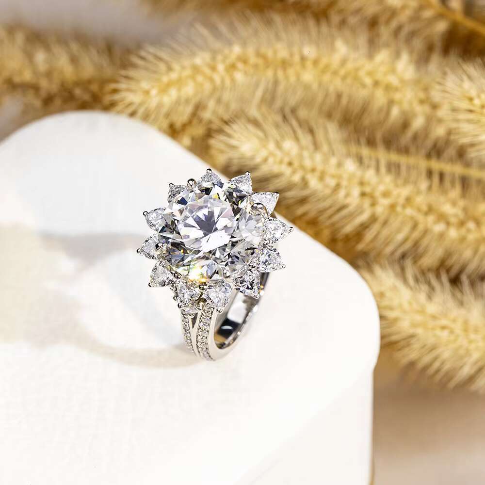 18K Wedding Engagement Lab Grown Diamond Jewelry Ring Womens Diamond Wedding Jewelry Ring